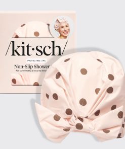 Blush Dot Shower Cap