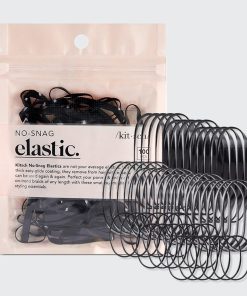 Black No-Snag Elastics 100pc Set