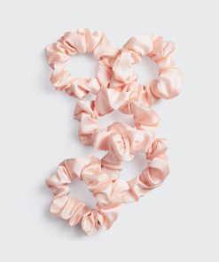 Satin Sleep Scrunchies - Blush