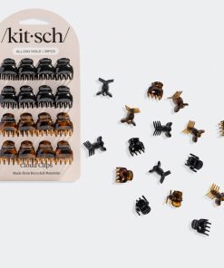 Black & Tort Micro Cloud Clip Set