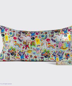 Lisa Frank x Kitsch Satin Pillowcase in The Fantastic World of Lisa Frank 2 Pack - King