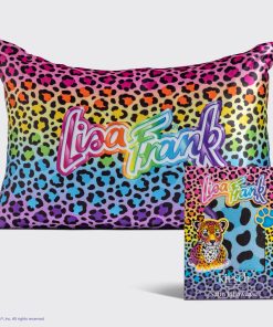 Lisa Frank x Kitsch Satin Pillowcase in Rainbow Leopard