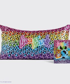 Lisa Frank x Kitsch Satin Pillowcase in Rainbow Leopard 2 Pack - King