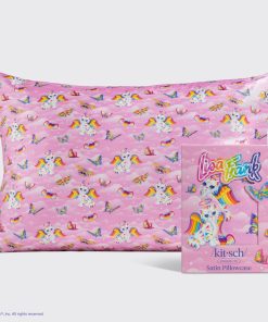 Lisa Frank x Kitsch Satin Pillowcase in Angel Kitty™ 4 Pack