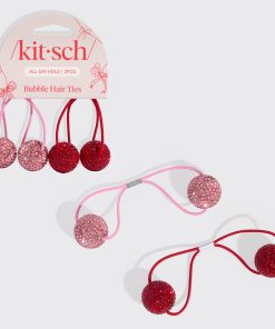 Red & Pink Bubble Hair Ties