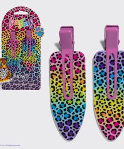Lisa Frank x Kitsch XL Creaseless Clips in Rainbow Leopard