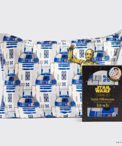 Star Wars™ & Kitsch Satin Pillowcase?in R2-D2 & C-3PO