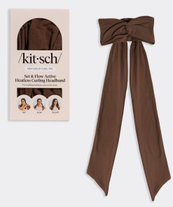 Chocolate Brown Set & Flow Active Curling Headband