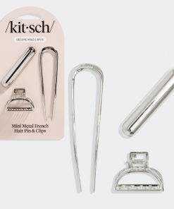 Silver French Hair Pin & Clips Set