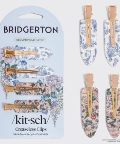 Bridgerton x Kitsch Creaseless Clips in Toile in Bloom