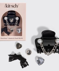KitschPop™? Cloud Clip & Charms in Vintage Black