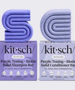 Purple Toning Shampoo & Conditioner Bar Combo for Color-Treated & Grey Hair