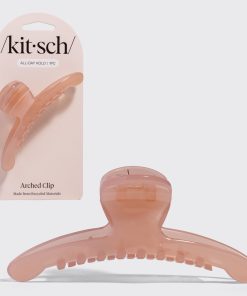 Soft Pink Arched Claw Clip - Large