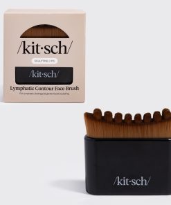 Black Lymphatic Contour Face Brush