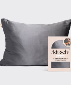 Satin Pillowcase in Charcoal