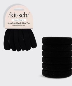 Black Thick Elastics 6pc Set