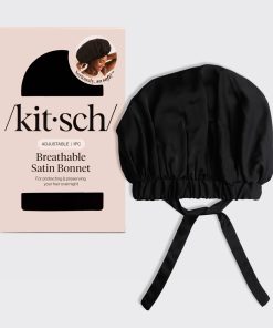 Black Satin Bonnet - XL