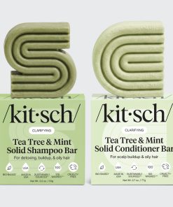 Tea Tree & Mint Clarifying Shampoo & Conditioner Bar Combo