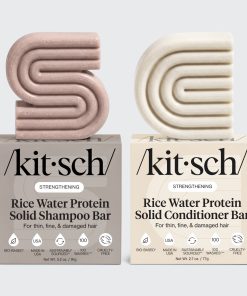 Rice Water Shampoo & Conditioner Bar Combo for Hair Growth