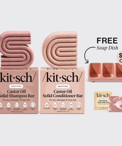 Nourishing Castor Oil Self Draining Terracotta Soap Dish Bundle
