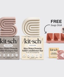 Strengthening Rice Water Terracotta Self Draining Soap Dish Bundle