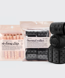 Hair Rollers + Styling Hair Clips Bundle